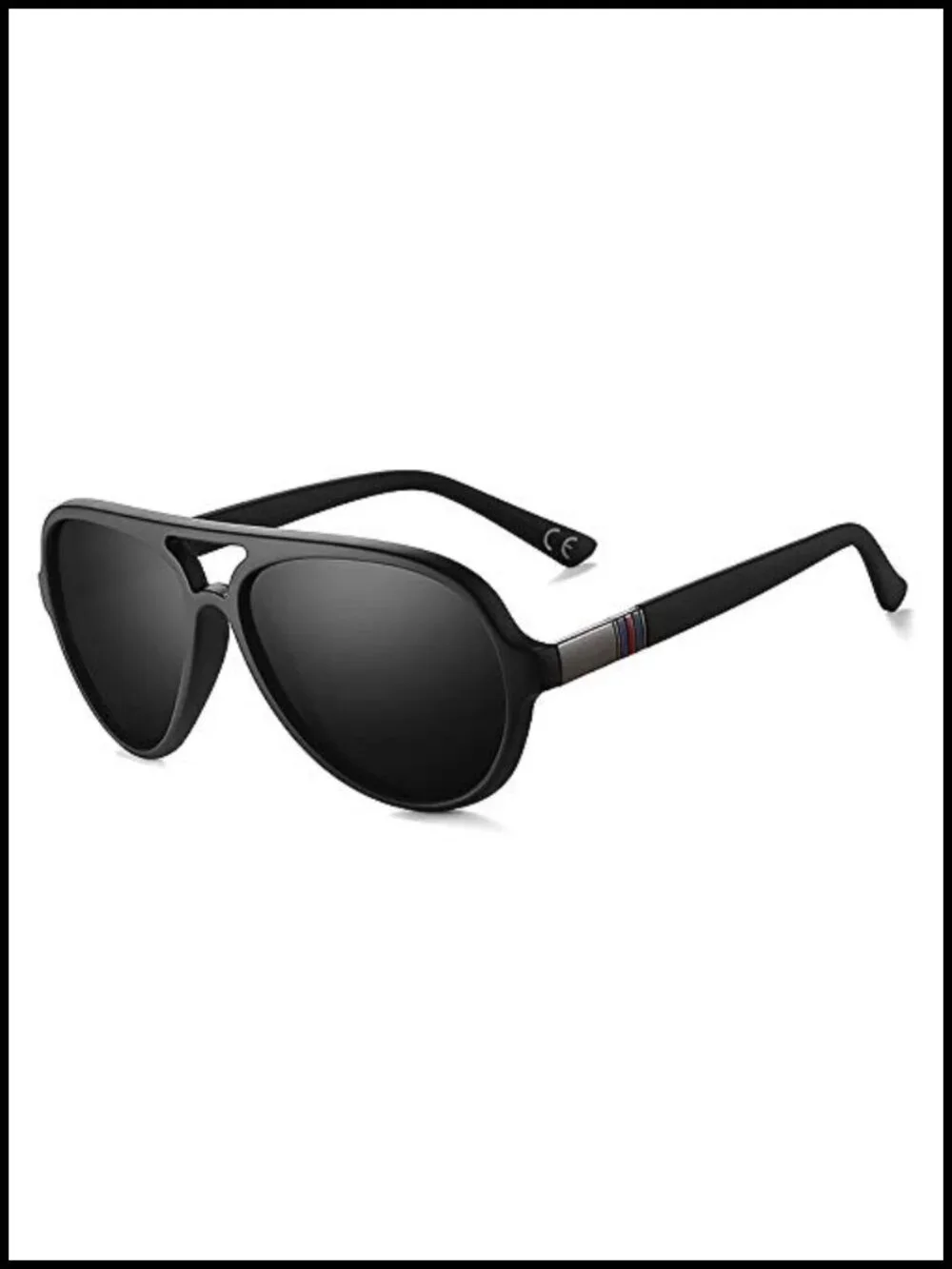 Polarized Aviator Sunglasses for Men Lightweight Plastic Frame UV Protection